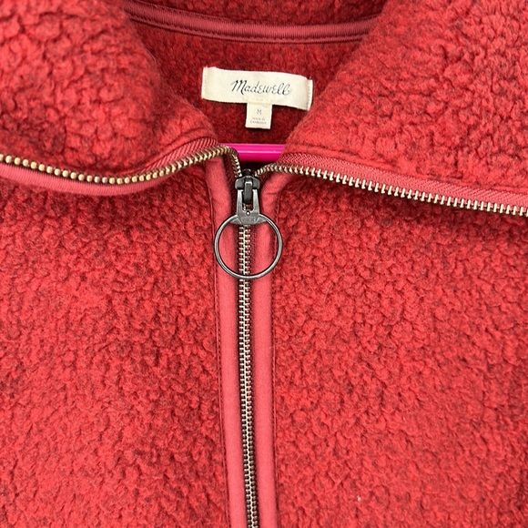 Madewell sherpa teddy pullover sweater size Medium - Picture 3 of 6
